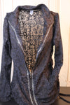 M8706 Lace imprint side cinched jacket